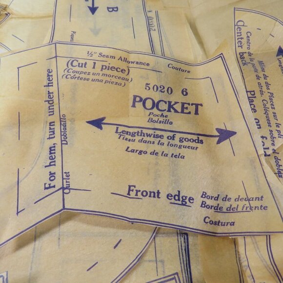 McCalls 5020 clothing pattern size 6 (problems) Sleep Clothes - Picture 10 of 10